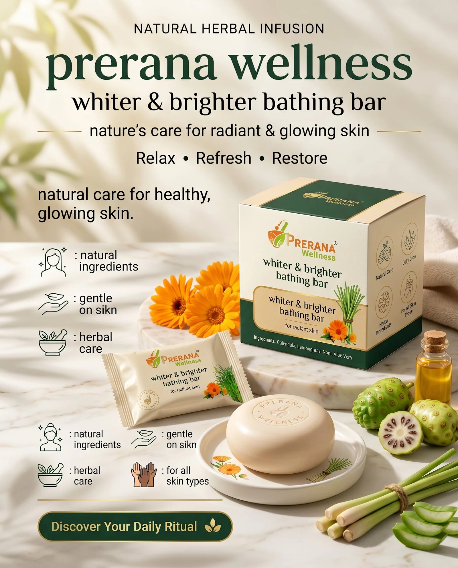Crea una publicidad de bienestar premium
