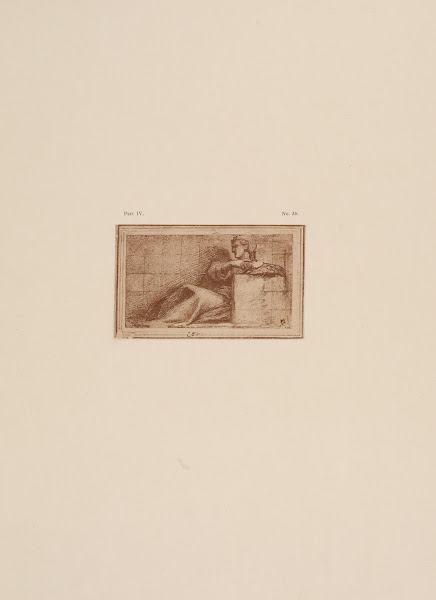 Correggio  Drawing of reclining figure 1900