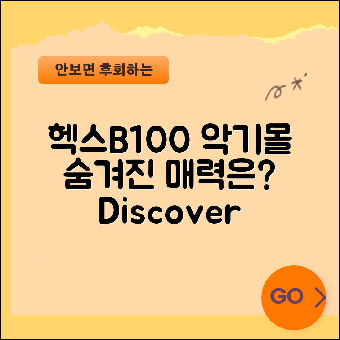 헥스b100악기몰, 어떤 매력이 숨겨져 있을까요?