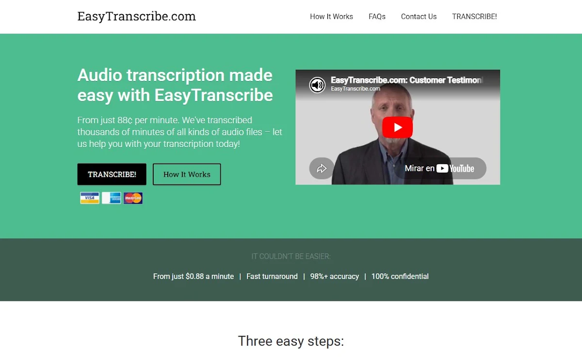 Captura de EasyTranscribe