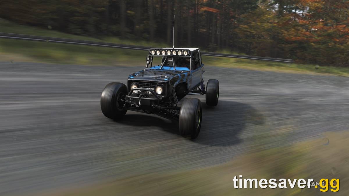 Forza Horizon 6 off-road Ford Bronco trophy build kicking up dirt at speed — a C-class off-road pick