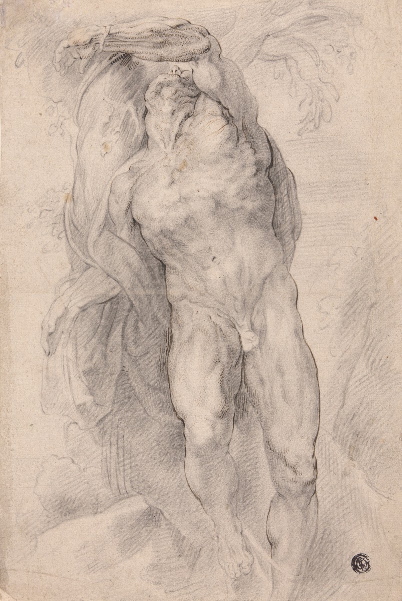 Male Nude Tied to Tree c 1620