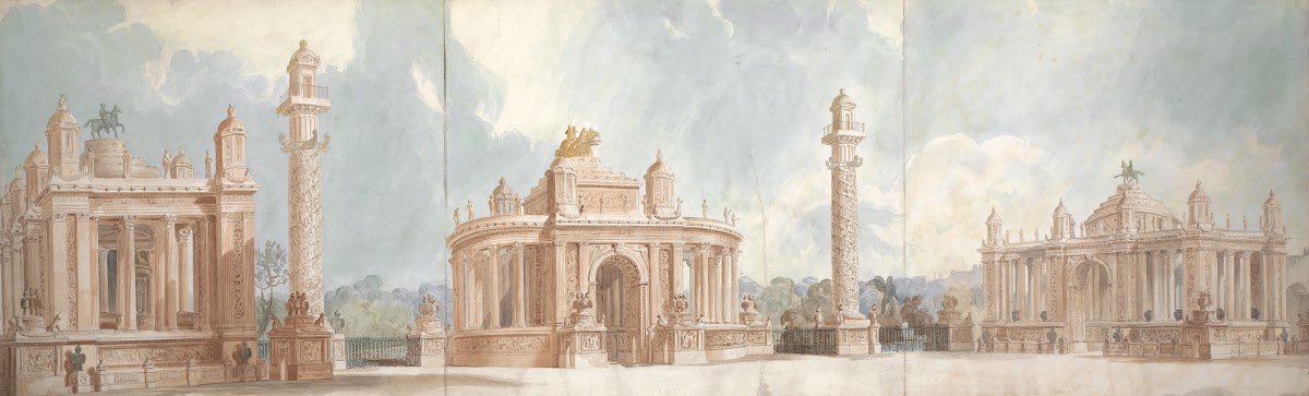 Design for Hyde Park and St James Park Entrance ca 1826