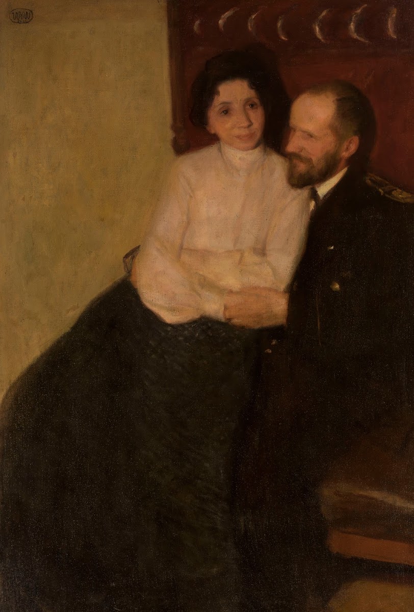 Portrait of artists sister and her husband 1908