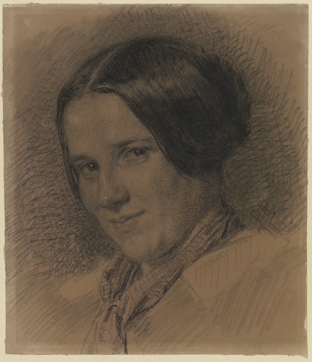 Bildnis einer lächelnden Frau ca 1860