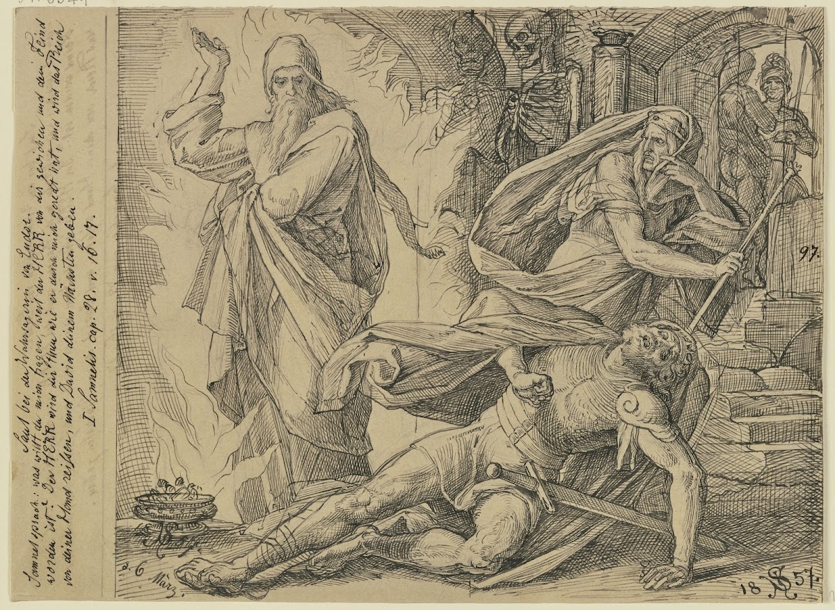 Saul bei der Wahrsagerin von Endor 1857