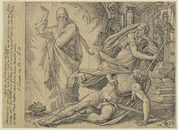 Saul bei der Wahrsagerin von Endor 1857