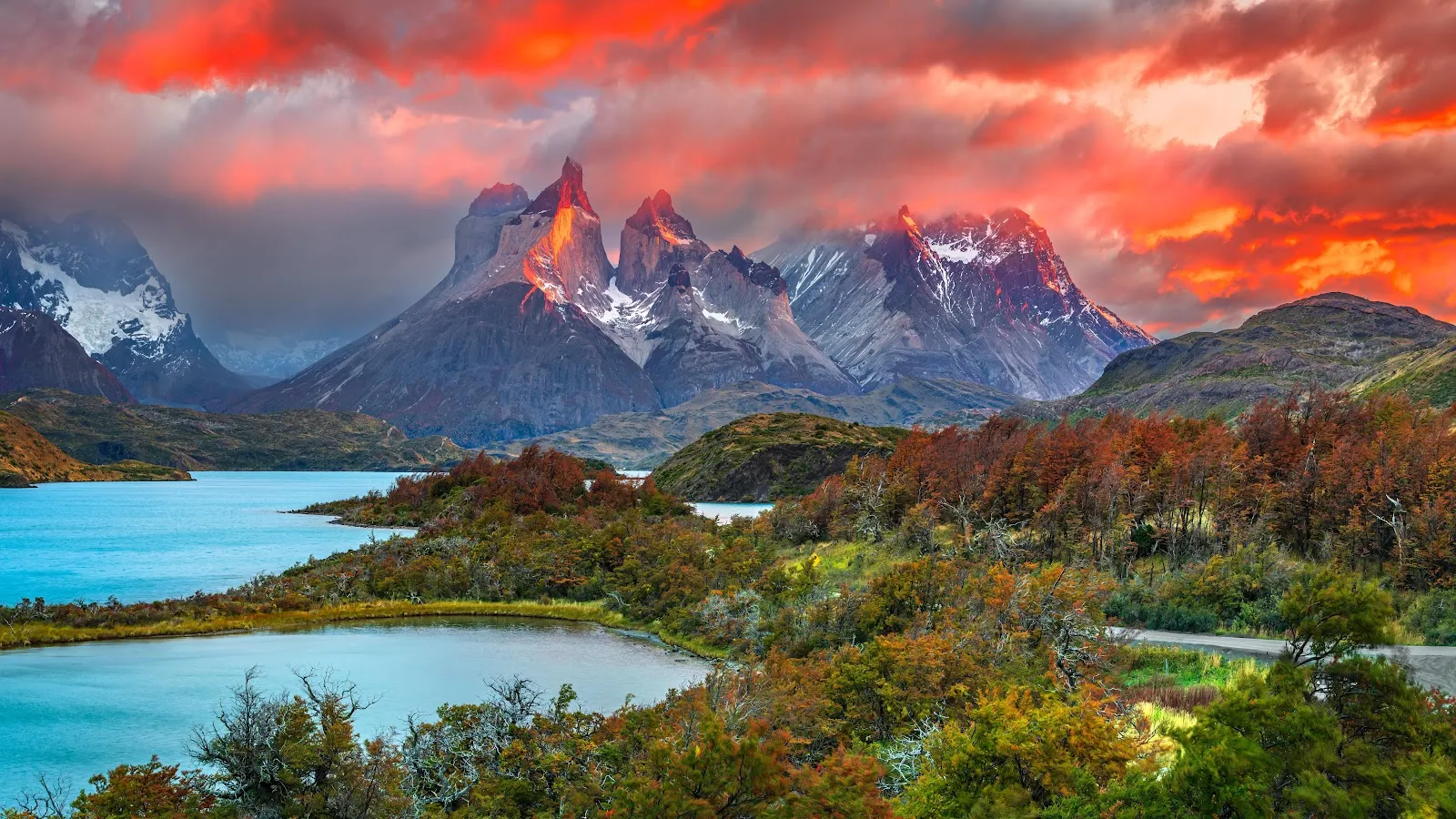 Torres Del Paine At Sunrise - Landscape Photography 5K Wallpaper (6144x3457)