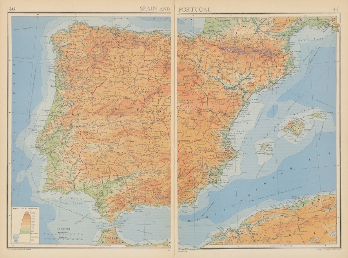 Spain and Portugal 1942