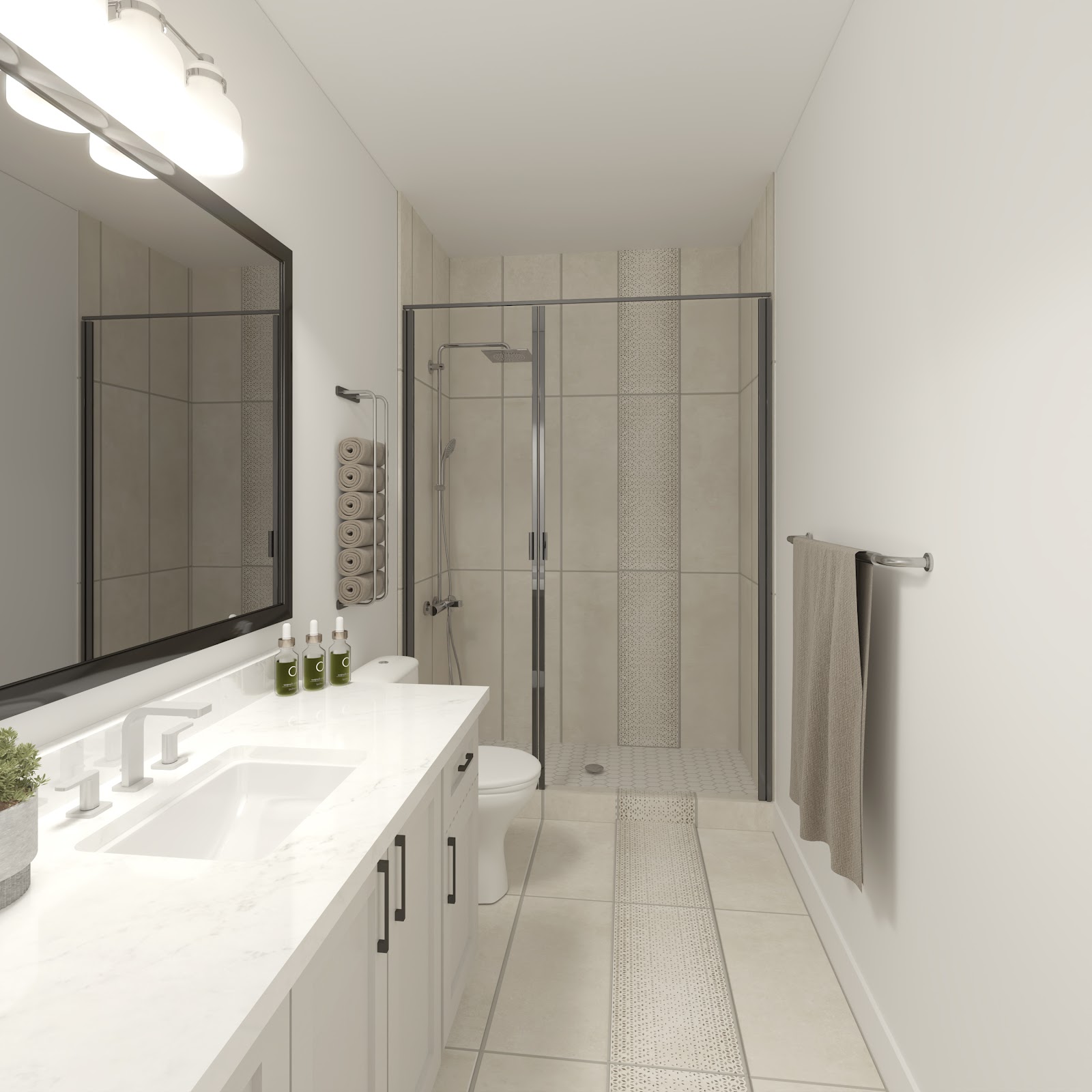 Basement Bathroom Rendering
