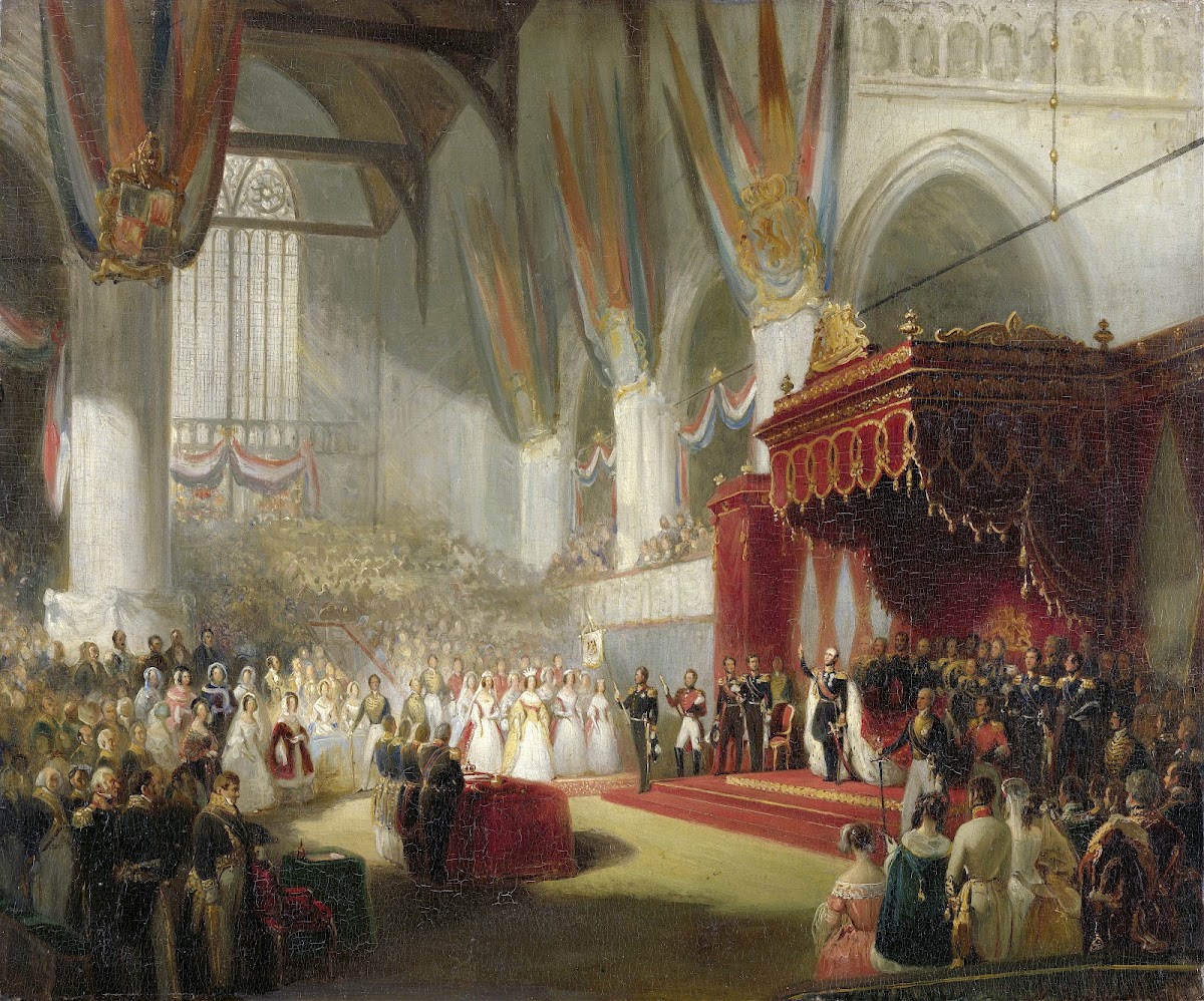 The Inauguration of King William II in the Nieuwe Kerk in Amsterdam on 28 Novemb