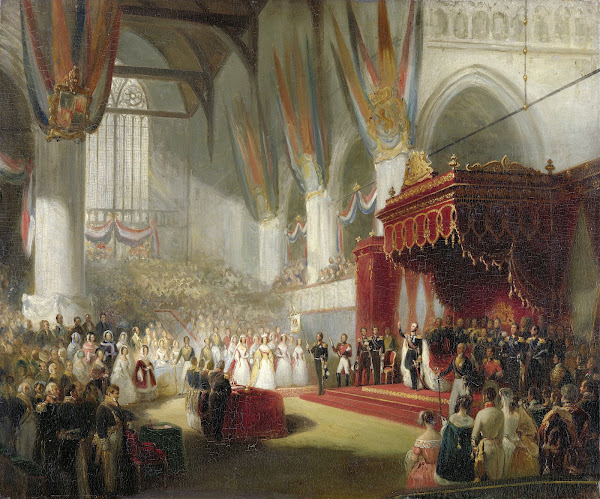 The Inauguration of King William II in the Nieuwe Kerk in Amsterdam on 28 Novemb