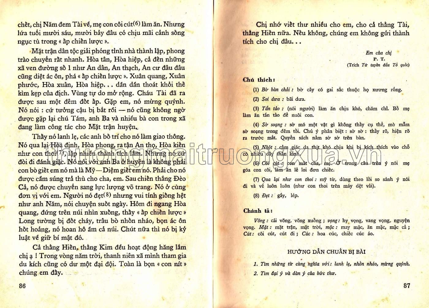 Văn học trích giảng lớp 6 phổ thông (1973) - Trang 40