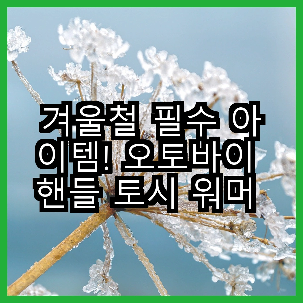 겨울철 필수 아이템! 오토바이 핸들 토시 워머 vs 레드에셋 방한 방수 커버, 어떤 선택이 좋을까요? 썸네일