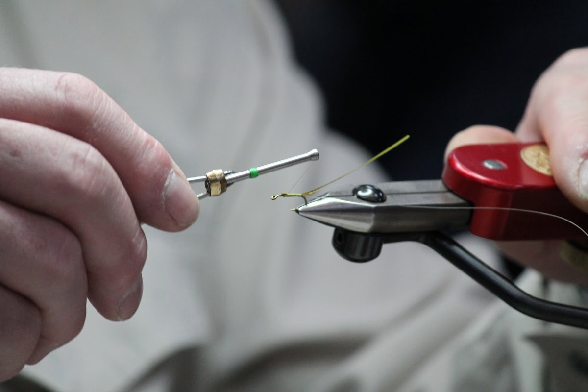 Expert fly tying demonstrations at Glasgow Angling Centre