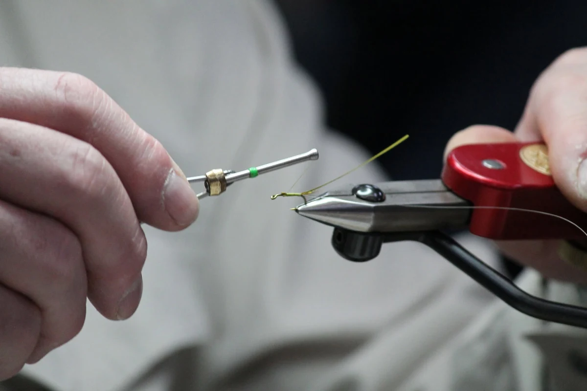 Expert fly tying demonstrations at Glasgow Angling Centre