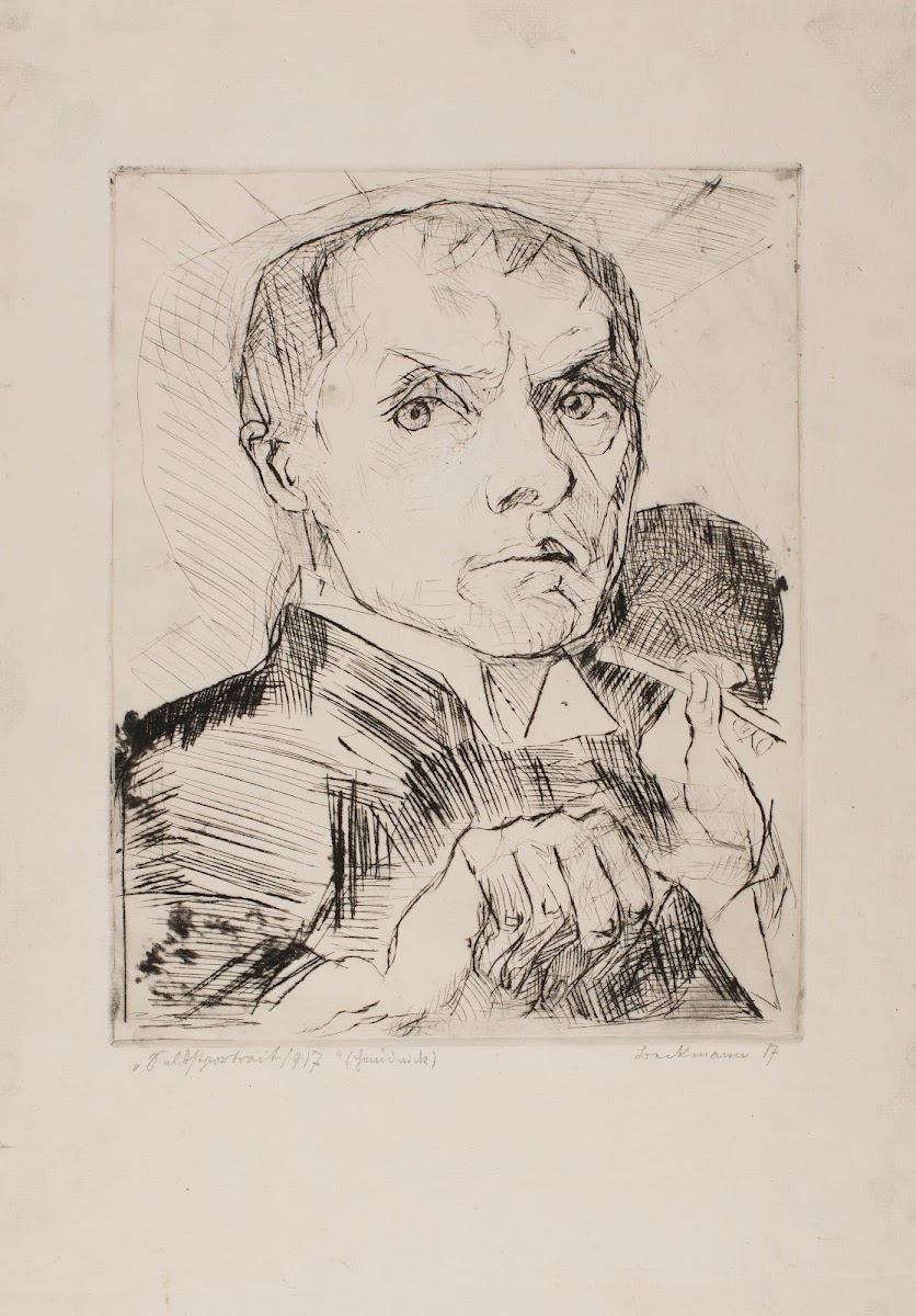 Self Portrait with Stylus plate 19 from Faces 1917