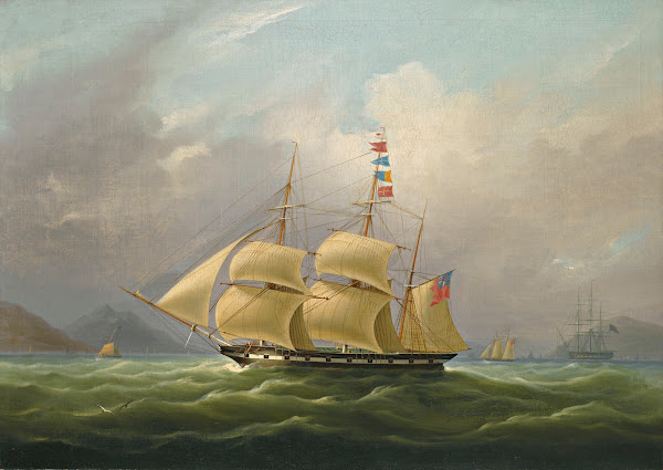 The Barque Sylph Beloging To Mr Alexander Robertson Off The Macao China
