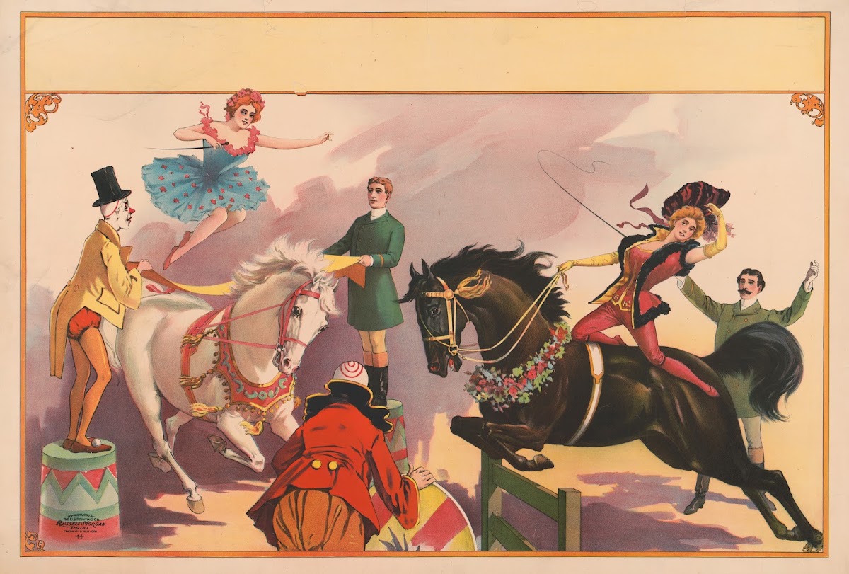 Women performing on horseback 1900