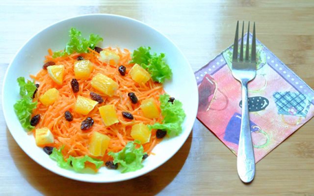 Salad Cà Rốt Và Cam