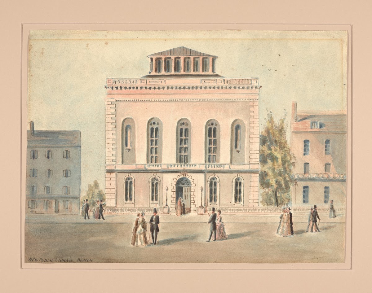New Public Library Boston 1850