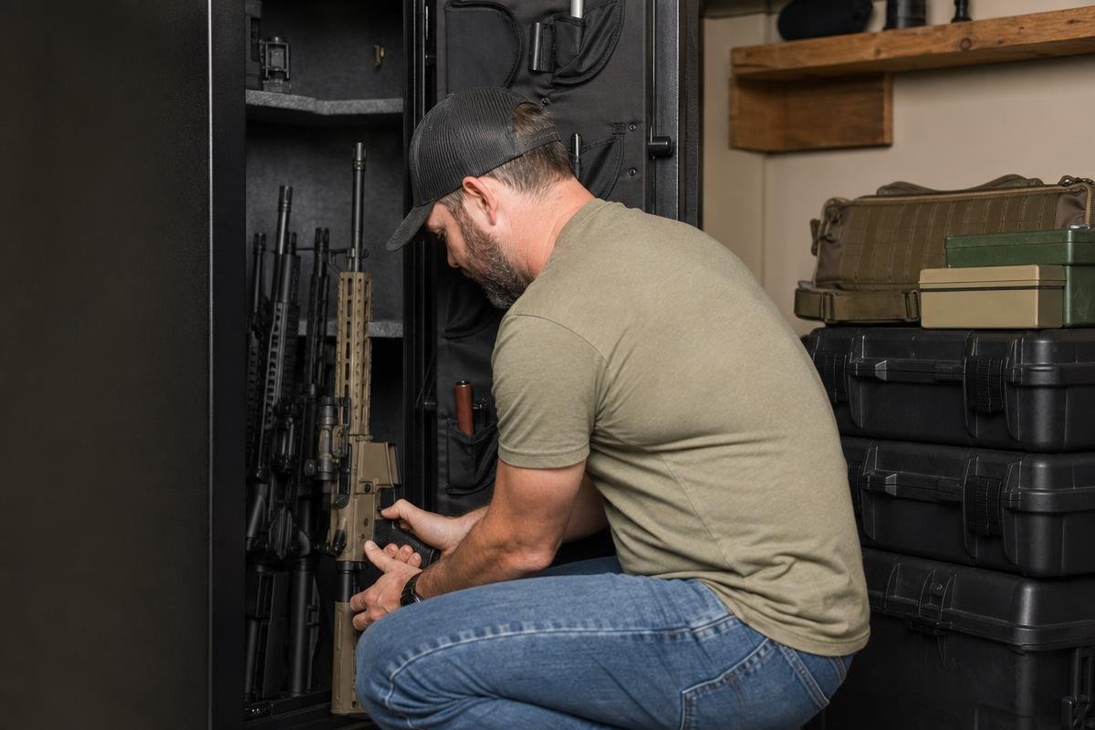 safe firearm storage checklist for rifles and ammunition