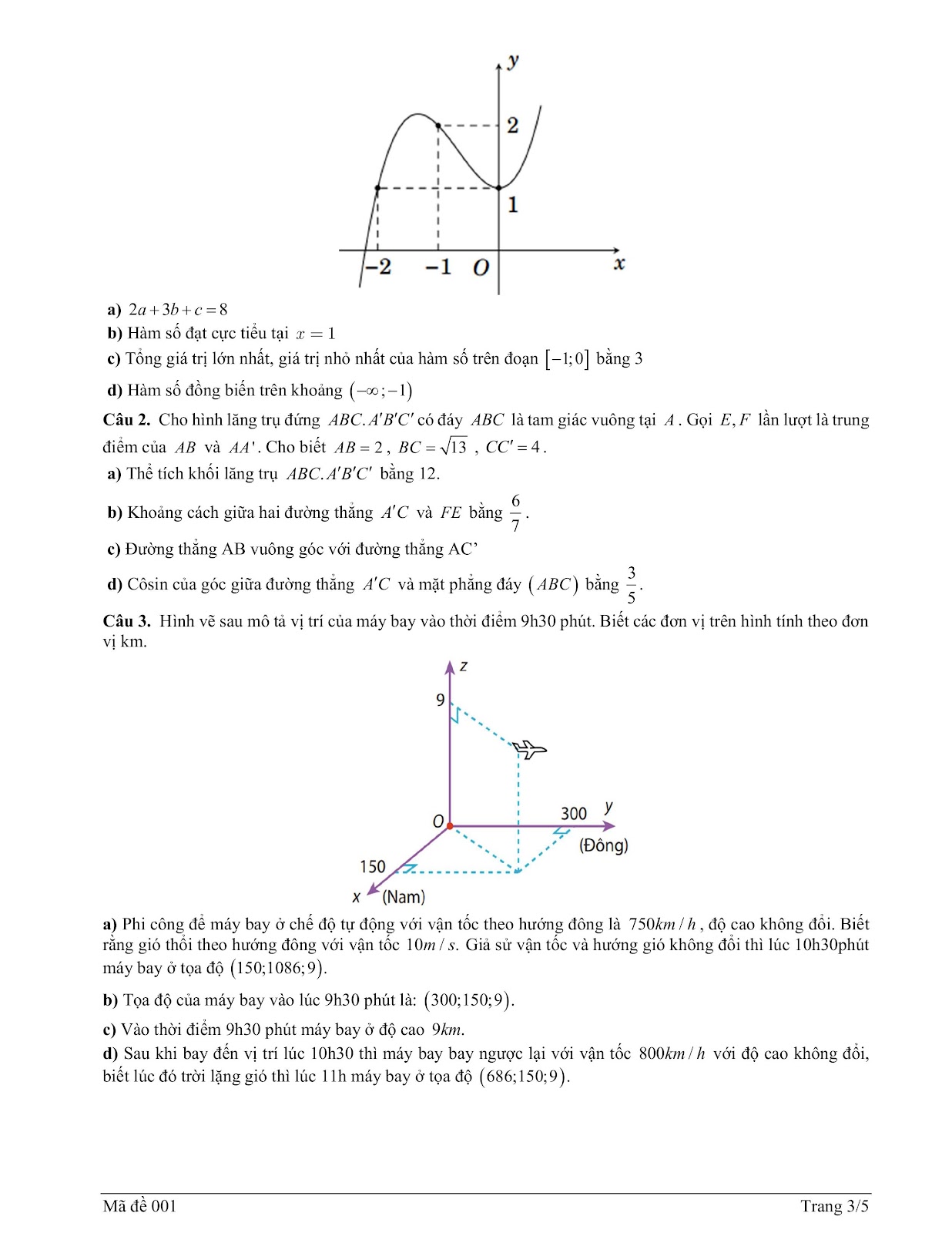 Đề số 1 - Trang 3
