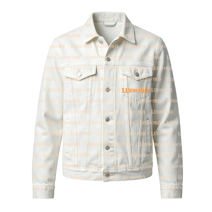 AOP Faux Denim Jacket