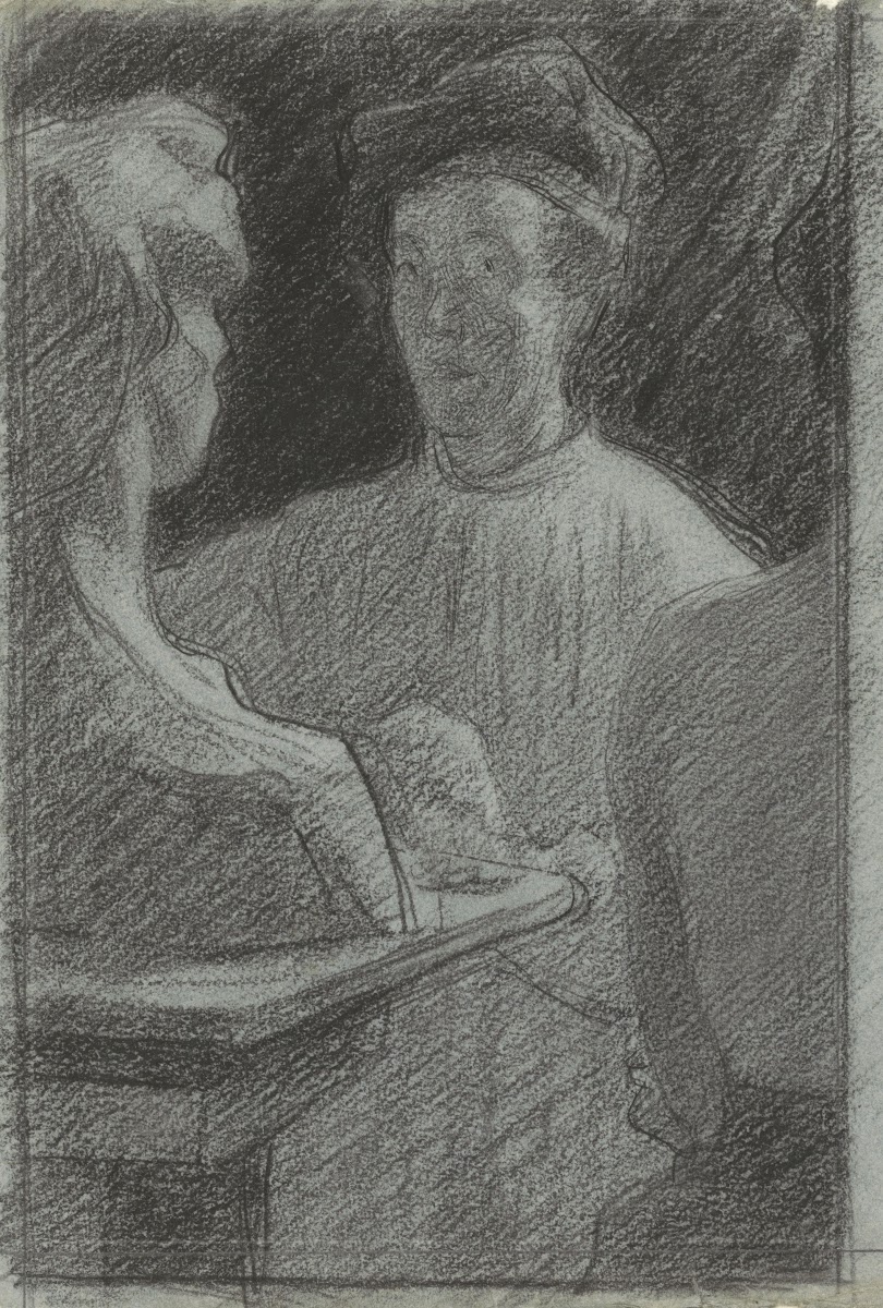 Portret van de beeldhouwer Lambertus Zijl 1874   1925