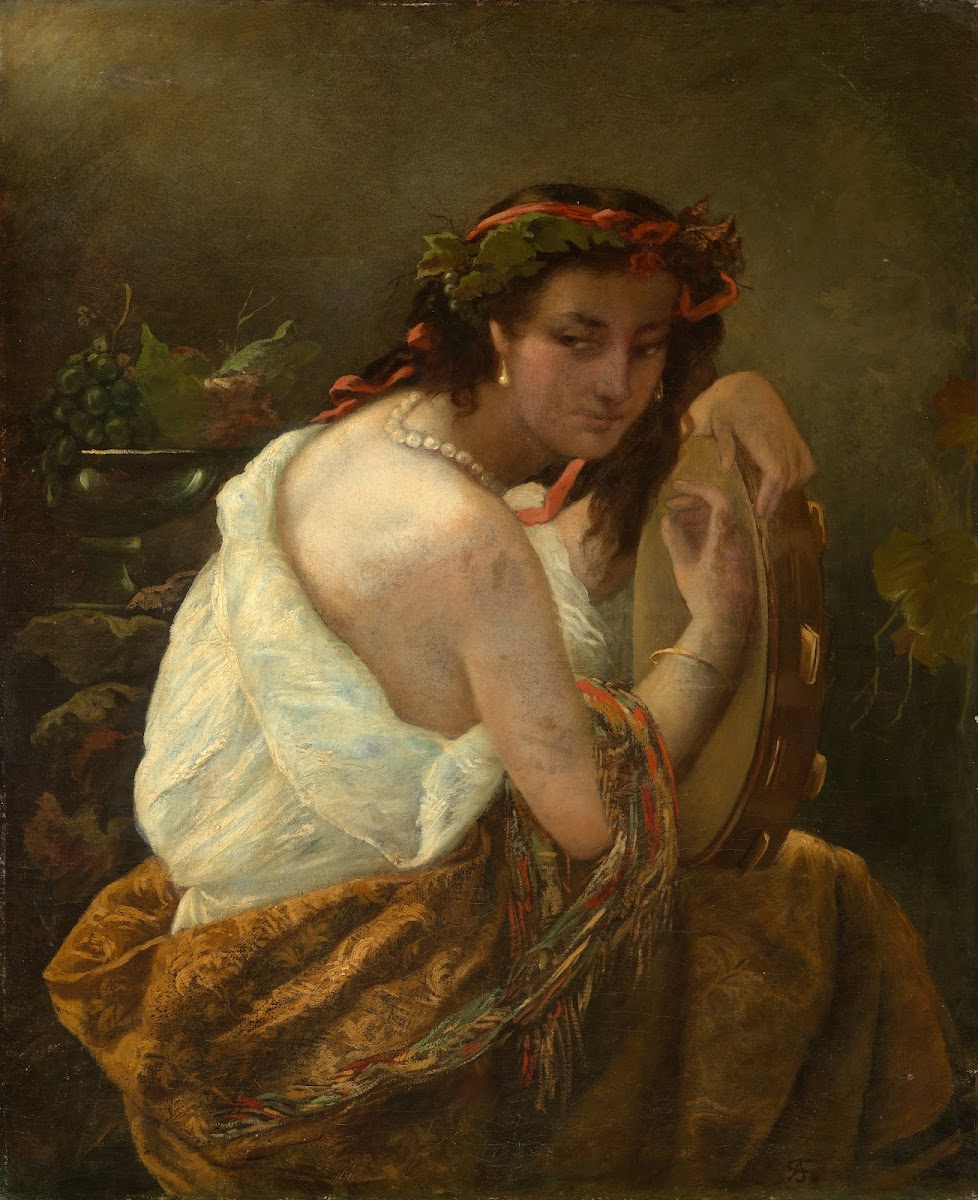 Gypsy with tambourine 1854