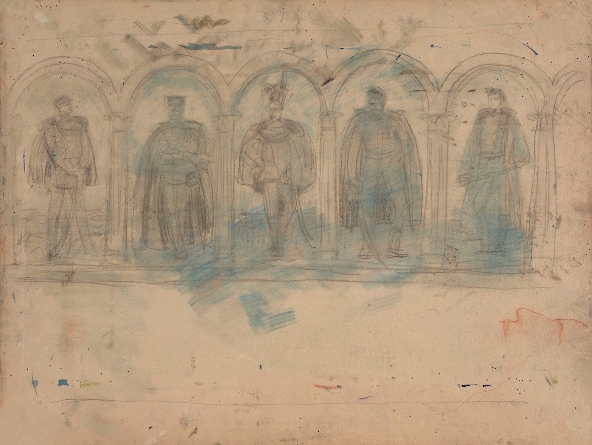 Five Dignitaries in Niches 1880