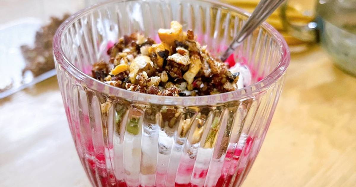 Thanh long yến mạch qua đêm 🍧