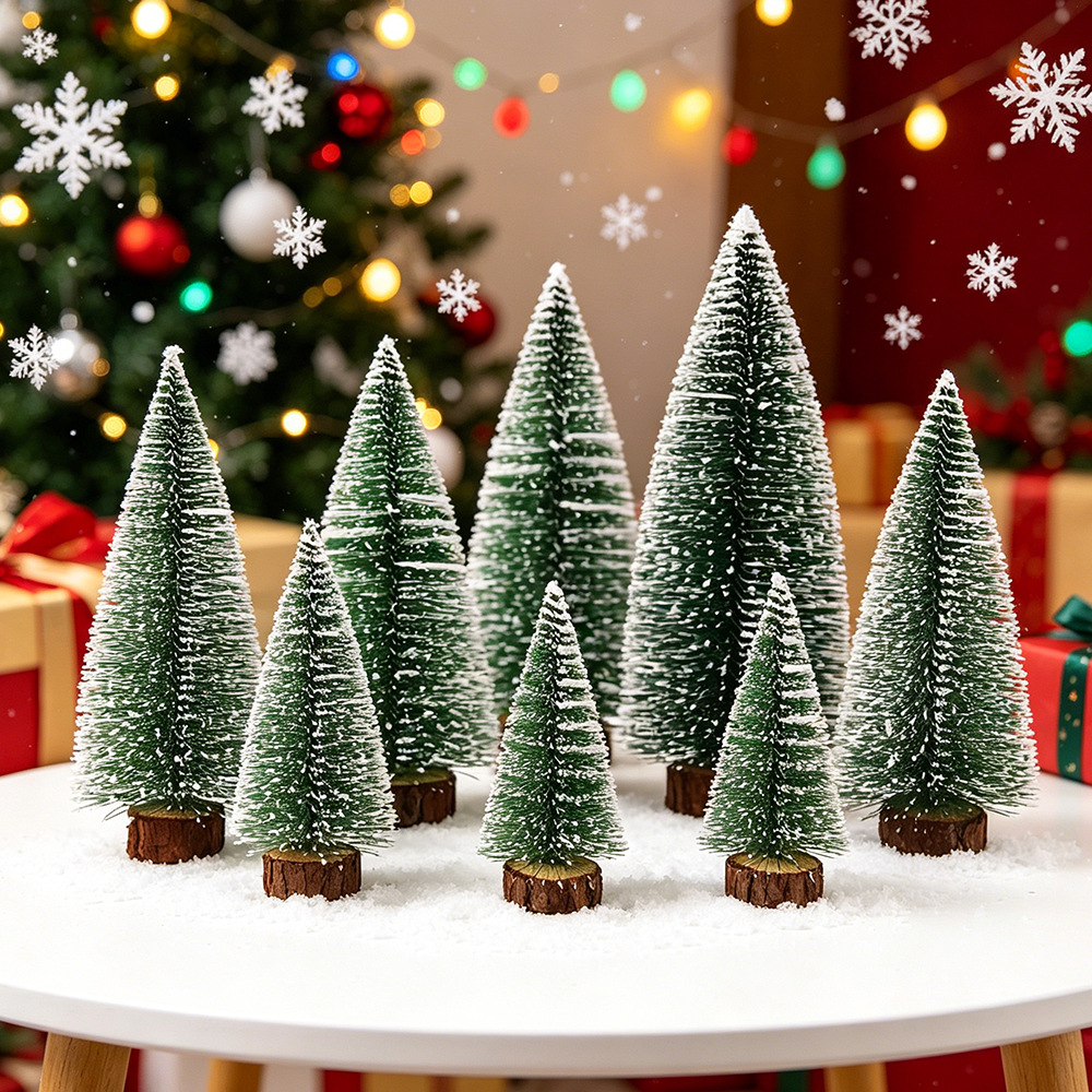 Mini-Weihnachtsbaum mit Schnee-Effekt