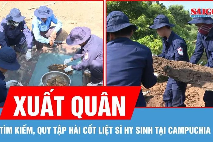 Xuất quân tìm kiếm, quy tập hài cốt liệt sĩ hy sinh tại Campuchia - Báo Sài Gòn Giải Phóng