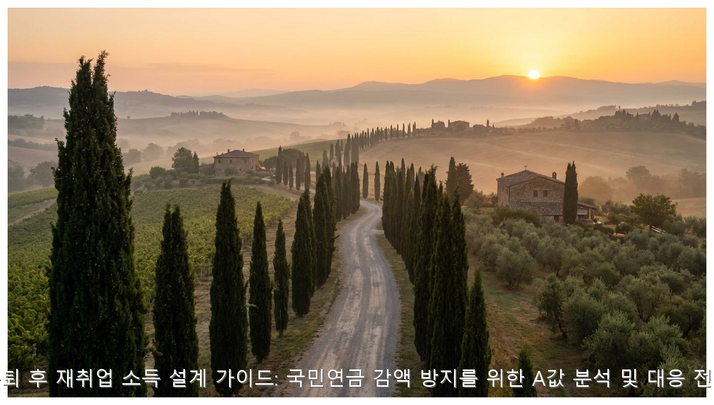 은퇴 후 재취업 소득 설계 가이드: 국민연금 감액 방지를 위한 A값 분석 및 대응 전략 핵심 안내 및 분석 인포그래픽 (6)