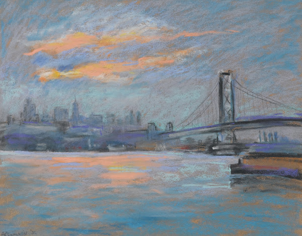 View of the Brooklyn Bridge 1936