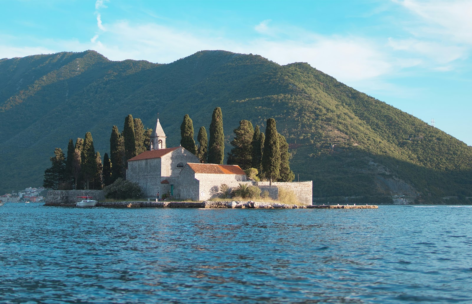 Bay of Kotor with terracotta rooftops