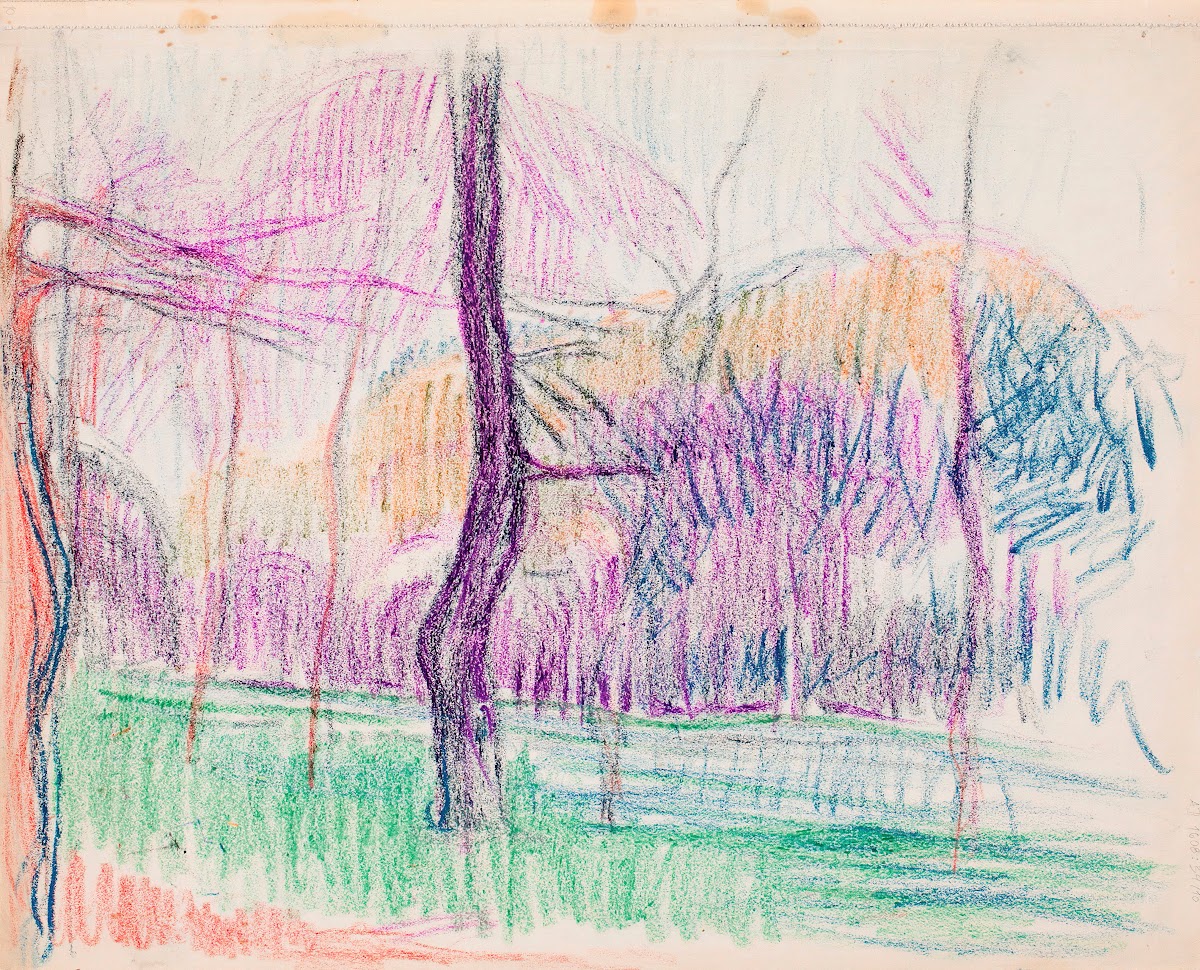 Maisema puita 1910   1911