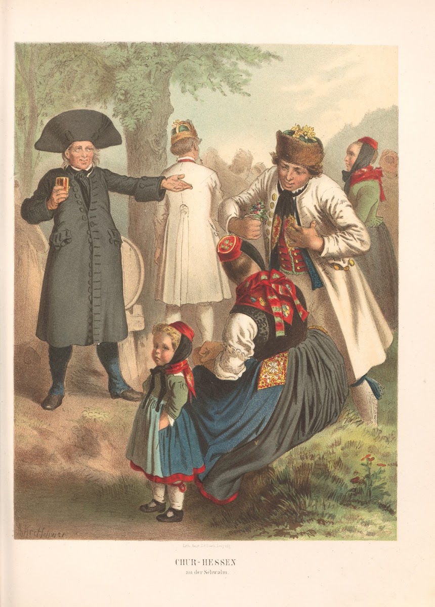 Deutsche Volkstrachten Pl24 1870