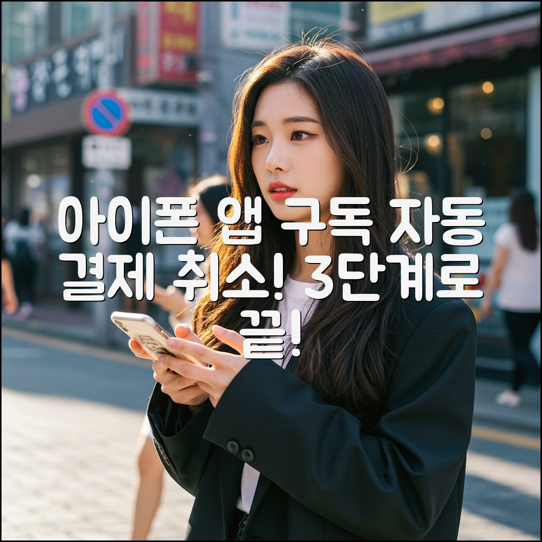 아이폰 앱 구독 3단계로 자동 결제 취소!