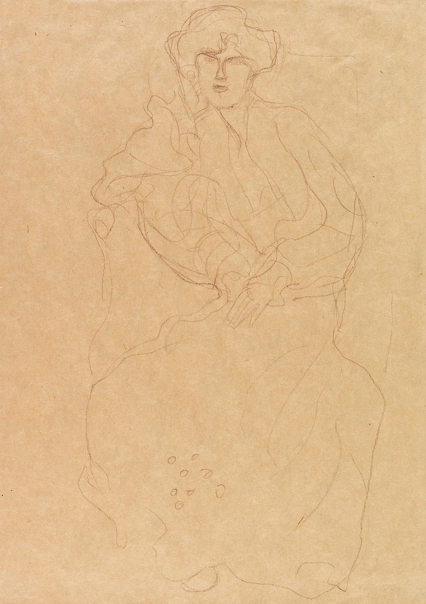 Im Lehnstuhl Sitzende von vorne 1904