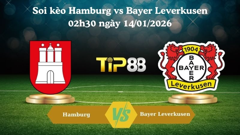 soi kèo Hamburg vs Bayer Leverkusen 02h30 ngày 14/01/2026