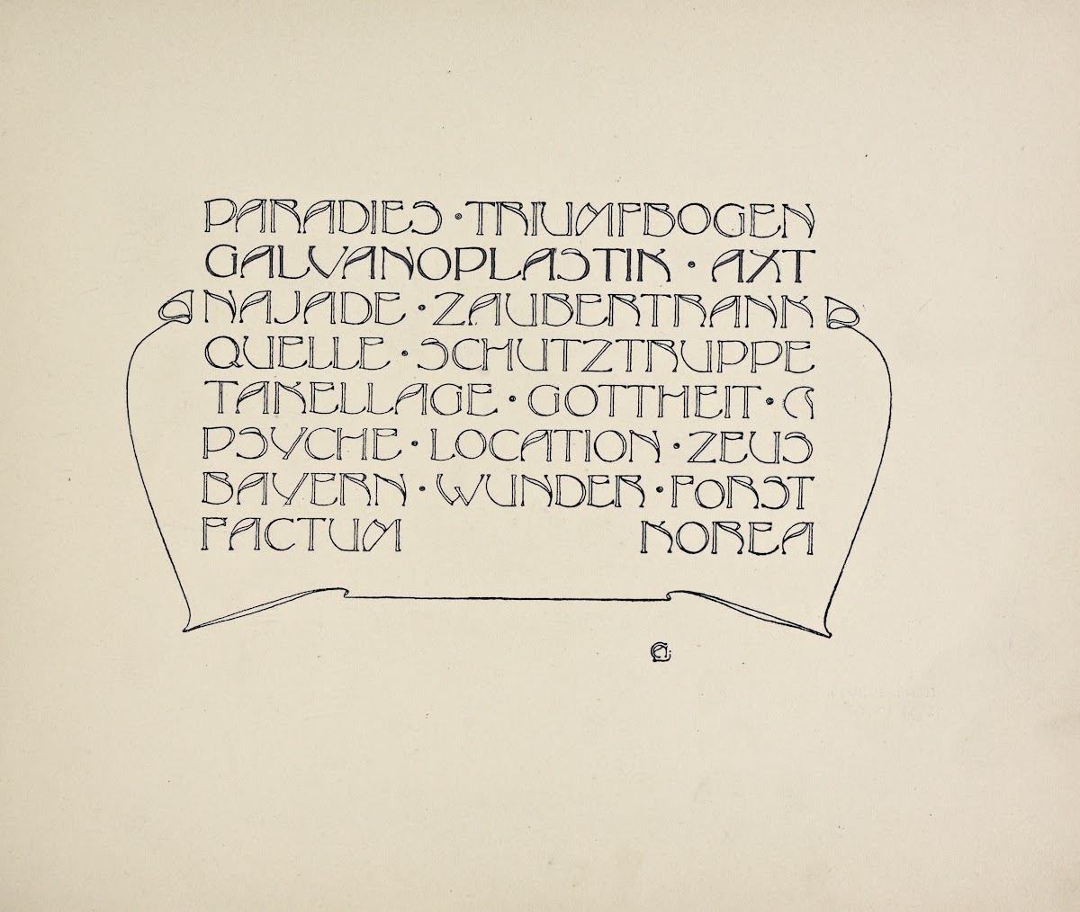 Beispiele kunstlerischer Schrift Pl049 1900