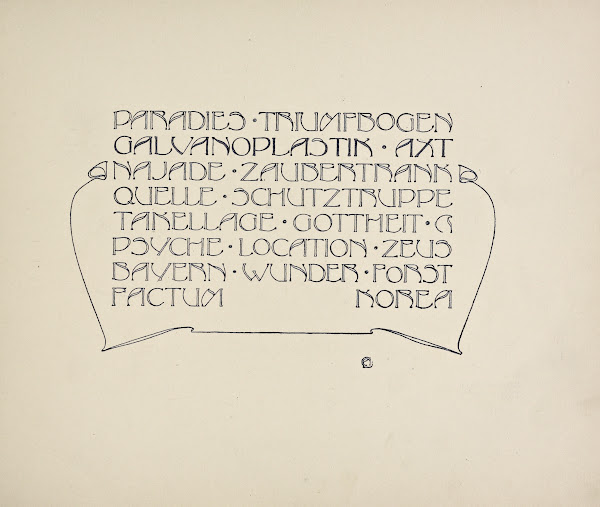 Beispiele kunstlerischer Schrift Pl049 1900