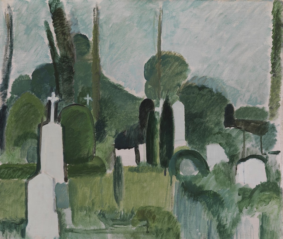 The Churchyard in Svanninge 1920