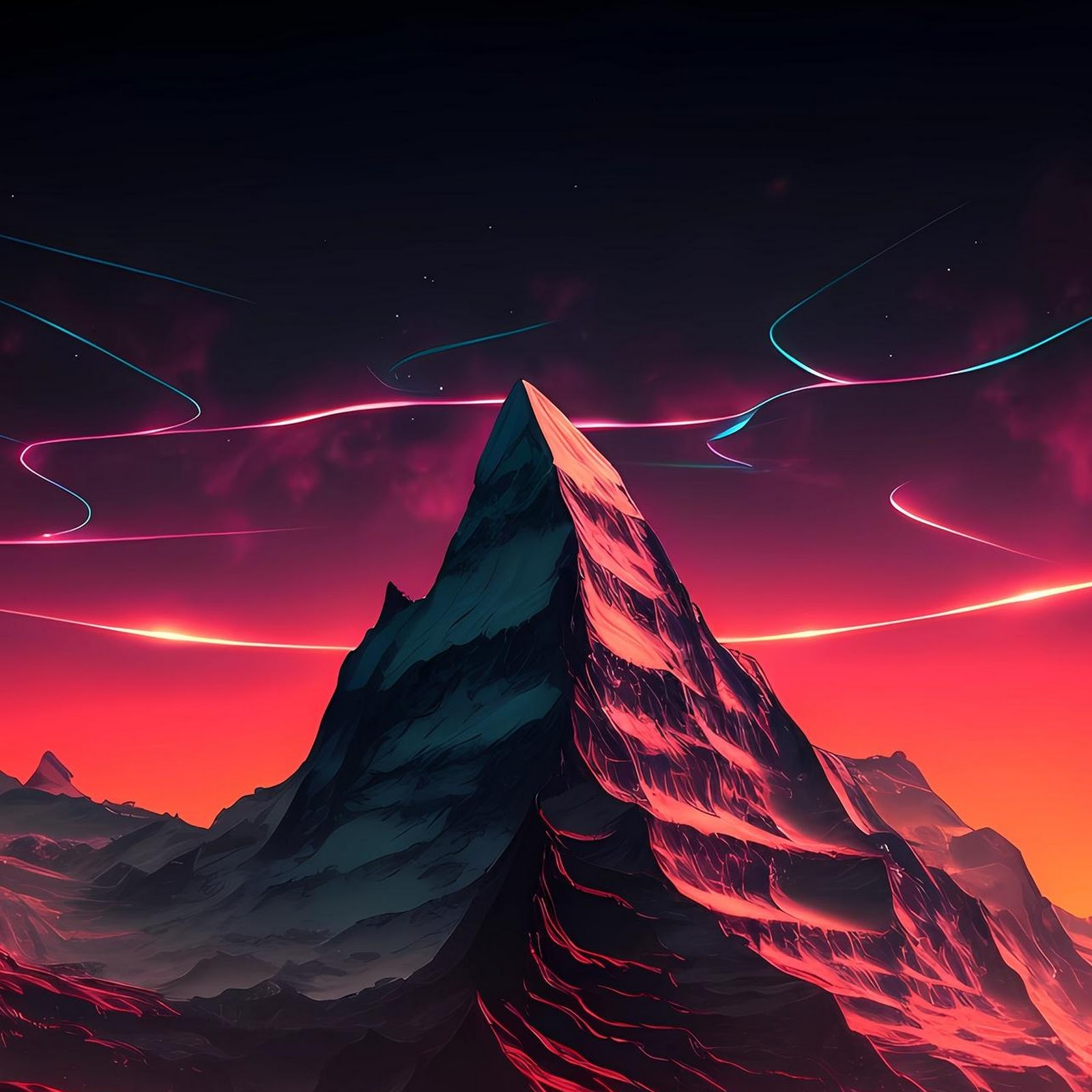 Download The Matterhorn Peak At Night Full HD iPhone