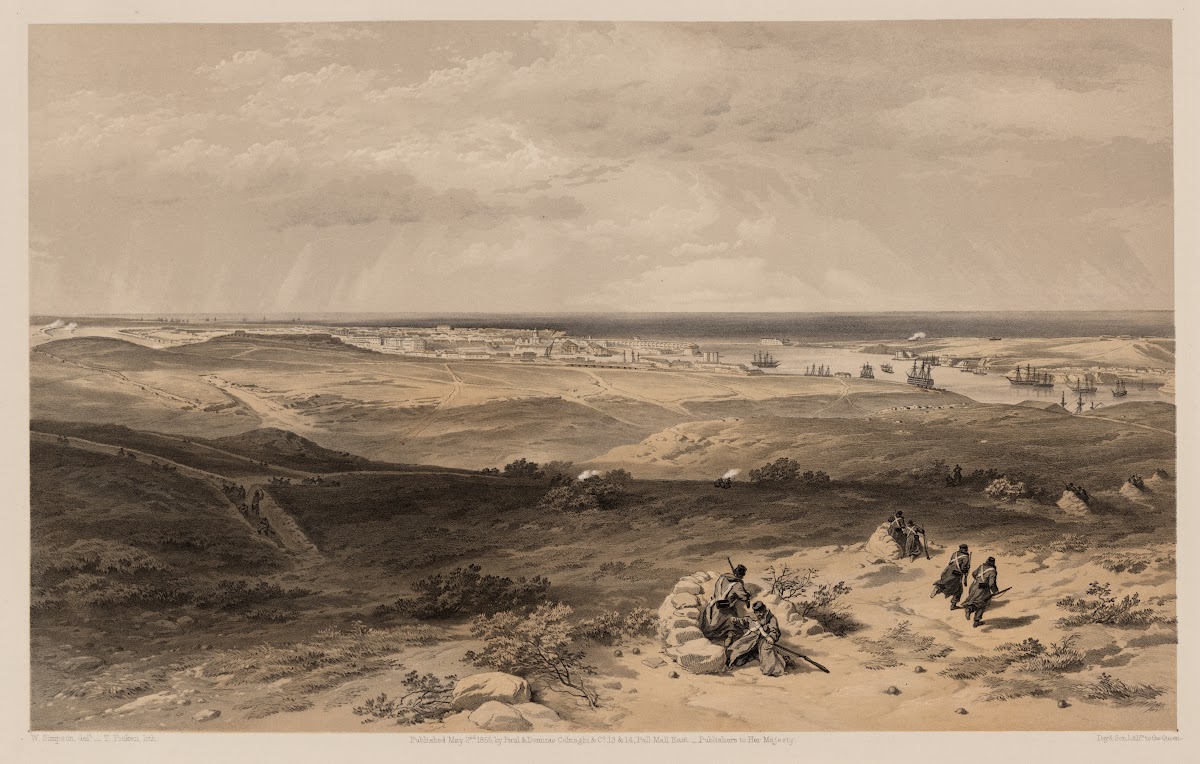 Sebastopol from the east or extreme right of English attack 1855