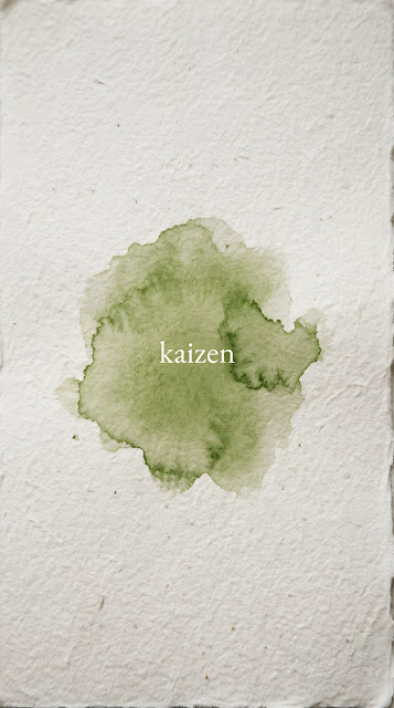 Japandi Matcha Green Watercolor Typography Background - Free mobile Wallpaper