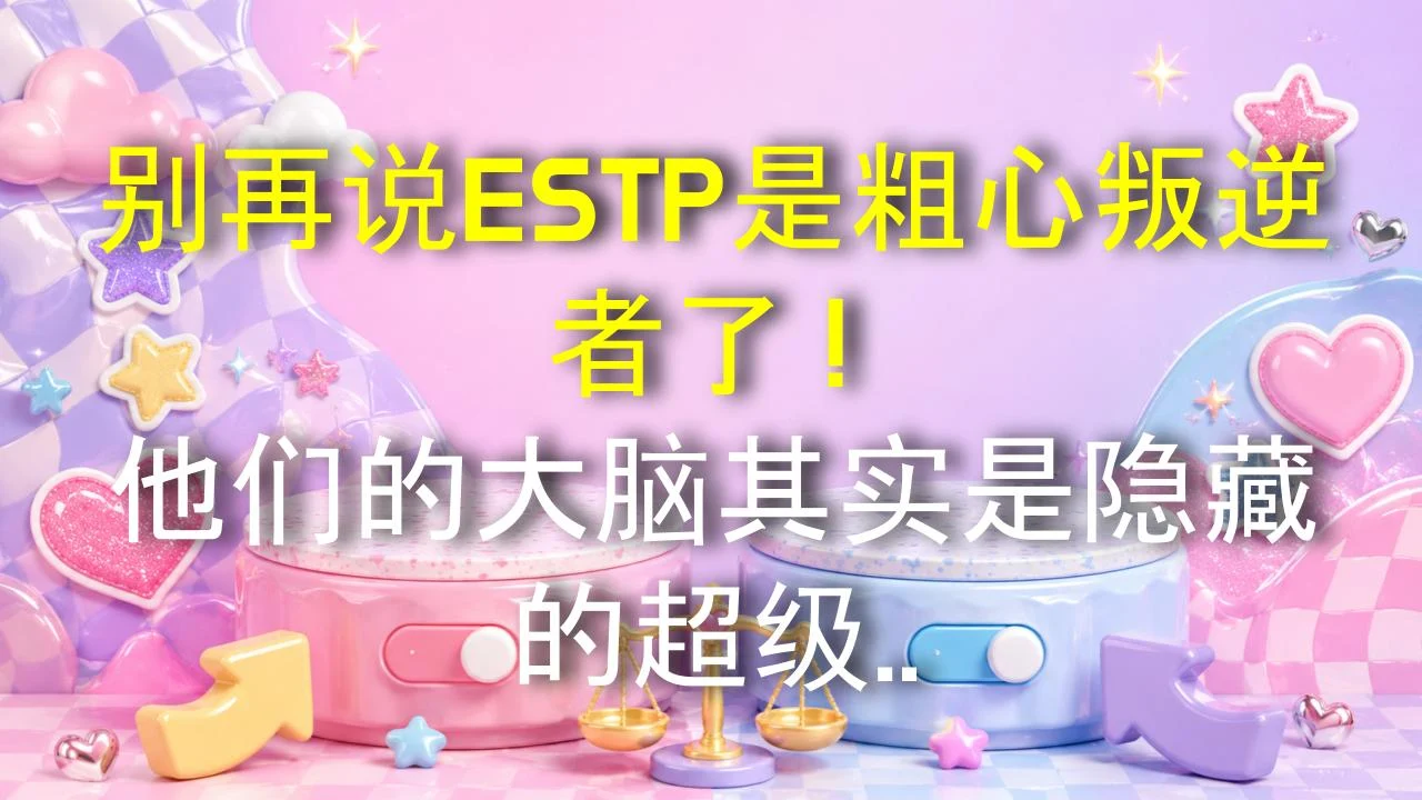 别再说ESTP是粗心叛逆者了！他们的大脑其实是隐藏的超级电脑！