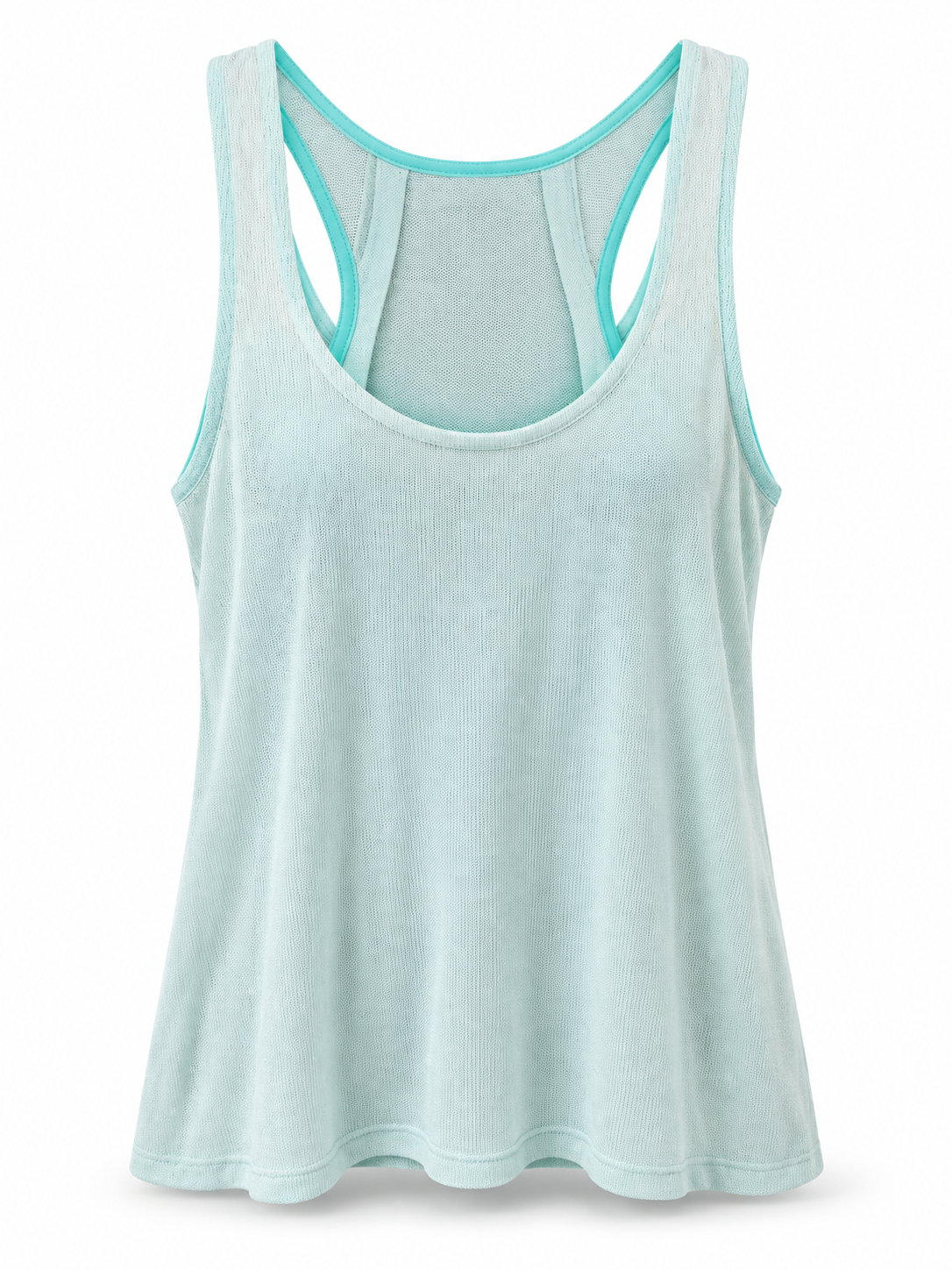 Dama - Maiou ZARA TRAFALUC mentă cu croială racerback - S